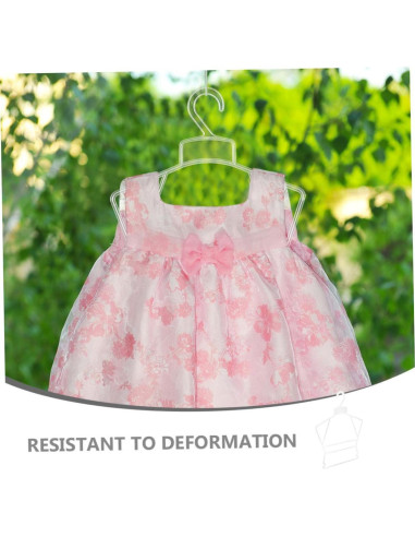 Conjunto de 20 Perchas de Plástico Rosa para Bebés Ciieeo