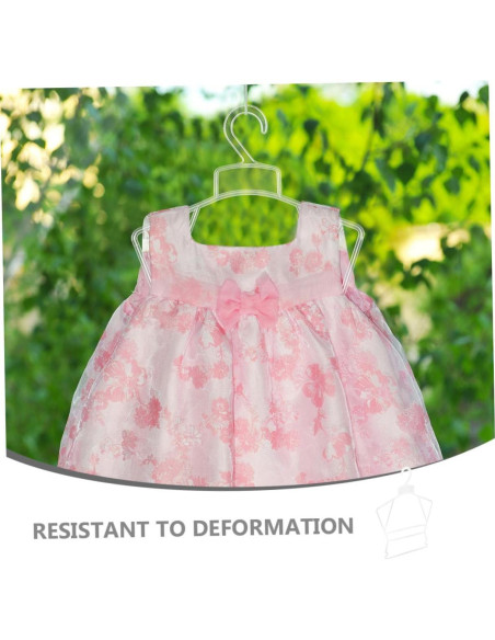 Conjunto de 20 Perchas de Plástico Rosa para Bebés Ciieeo