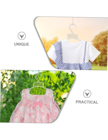 Conjunto de 20 Perchas de Plástico Rosa para Bebés Ciieeo