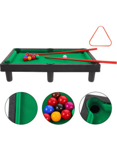 Mini Mesa de Billar Portátil BIUDECO 30x17 cm Juguete Interactivo 2