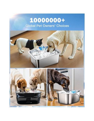 Filtros de Reemplazo PETNF para Fuente de Agua 4 Paquetes