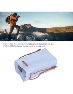 Funda de cámara Dpofirs azul, bolsa suave y compacta 19.5x11.5cm 2