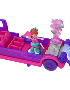 Limusina de Fiesta Pollyville Mattel con Muñeca Lila y Accesorios 2