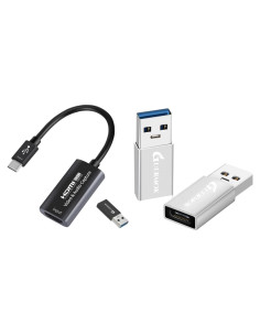 Tarjeta de Captura de Video Guermok 4K HDMI a USB C - Paquete de 2