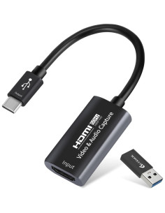 Tarjeta de Captura de Video Guermok 4K HDMI a USB C - Paquete de 2 2