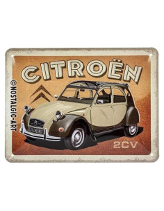 Letrero de Metal Vintage Citroen 2CV Nostalgic-Art 20x15 cm