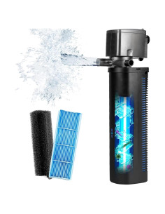 Filtro U-V Acuario TARARIUM 600GPH Doble Salida 100-300L