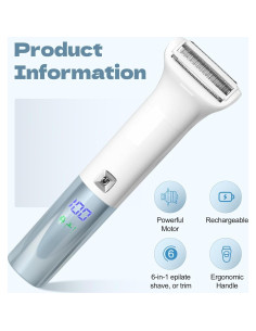 Epilador ATG 6 en 1 Recargable para Vello Facial y Corporal 2