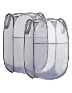 Cesta de Ropa Plegable BENJUN 35.5x35.5x58.4 cm Gris Oscuro