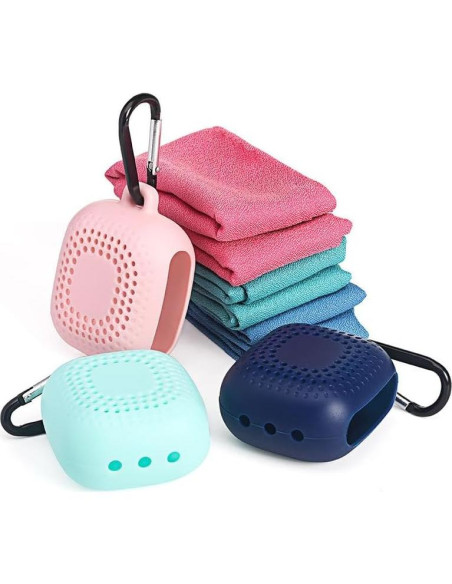 Toalla de Secado Rápido AKOAK 40x40 cm Microfibra Azul