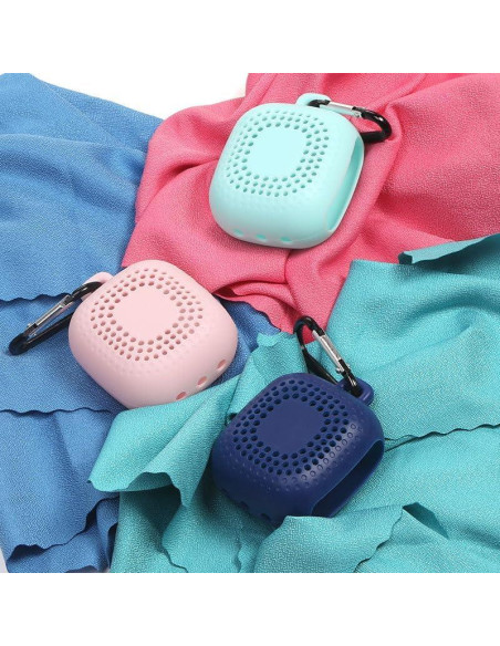 Toalla de Secado Rápido AKOAK 40x40 cm Microfibra Azul