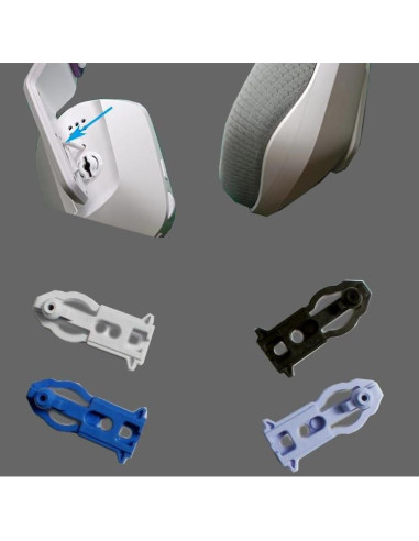 Bisagra de Reemplazo Giratoria para Auriculares Logitech G535 G335 G733