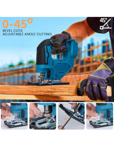 Sierra de vaivén eléctrica 18V GIFZES 750W con 6 hojas 2