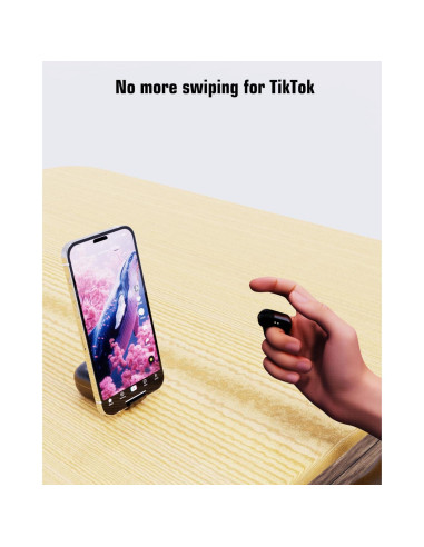 Anillo de Desplazamiento Bluetooth GUVOHUT RM Negro