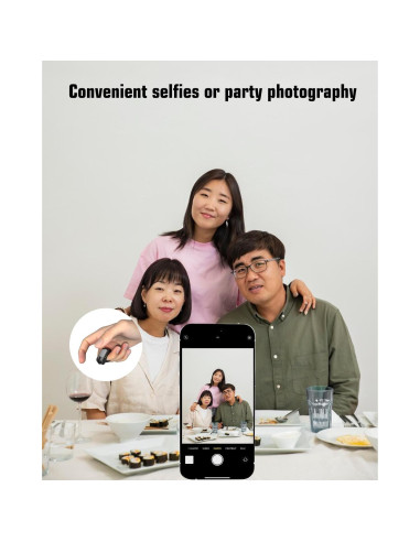 Anillo de Desplazamiento Bluetooth GUVOHUT RM Negro