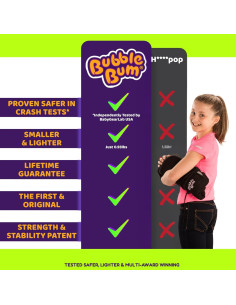 Asiento Elevador Inflable BubbleBum Negro - Plegable y Ligero 2