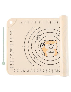 Alfombrilla de Silicona Beige EuChoiz 60x40 cm Antiadherente