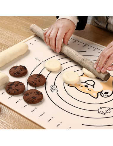 Alfombrilla de Silicona Beige EuChoiz 60x40 cm Antiadherente