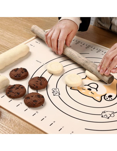 Alfombrilla de Silicona Beige EuChoiz 60x40 cm Antiadherente