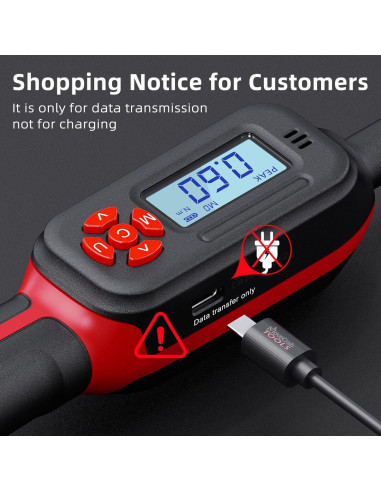 Llave de Torque Digital 1/4 MOVECRAB 0.6-12 N.m Precisión +/-2%