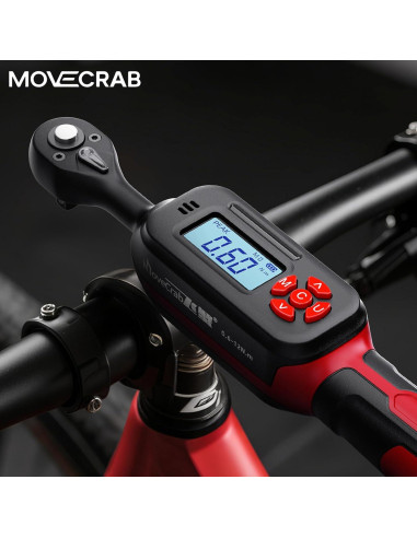 Llave de Torque Digital 1/4 MOVECRAB 0.6-12 N.m Precisión +/-2%