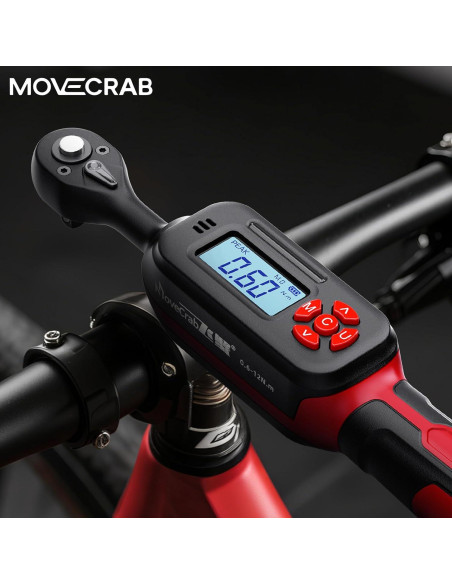Llave de Torque Digital 1/4 MOVECRAB 0.6-12 N.m Precisión +/-2%