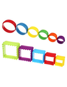 Juego de 11 Cortadores de Galletas de Plástico Apausvcm