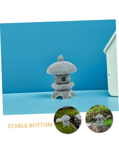 Estatua de Pagoda de Piedra Garneck para Jardín Zen 3x2.2cm