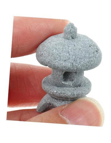 Estatua de Pagoda de Piedra Garneck para Jardín Zen 3x2.2cm