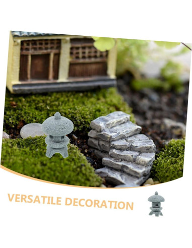 Estatua de Pagoda de Piedra Garneck para Jardín Zen 3x2.2cm