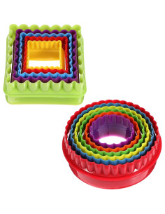 Juego de 11 Cortadores de Galletas de Plástico Apausvcm 2