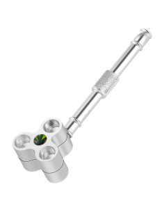 Pipa de Tabaco Sivaopa Rotativa Triple Cámara Plata 9.7x2.5 cm