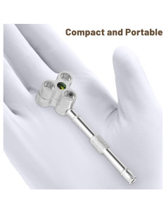 Pipa de Tabaco Sivaopa Rotativa Triple Cámara Plata 9.7x2.5 cm 2