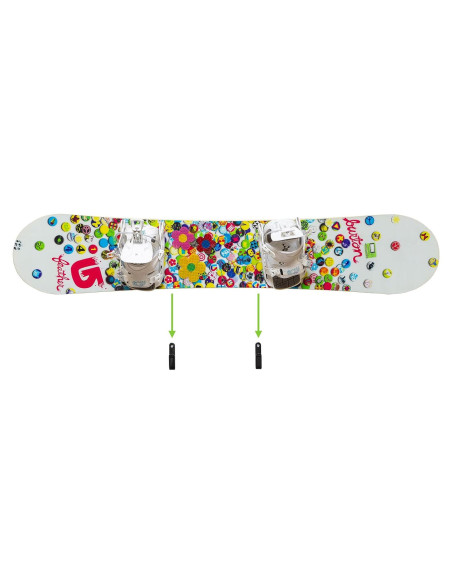 Soporte de Pared para Snowboard HIDEit HBoard - Acero Negro