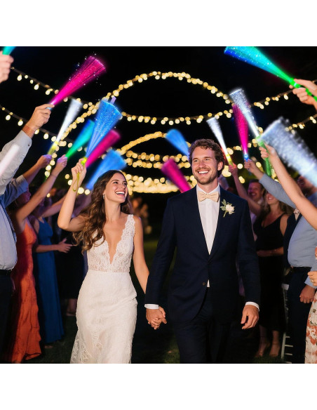 Palos Brillantes LED LovesTown 12PCS para Fiestas - 3 Modos