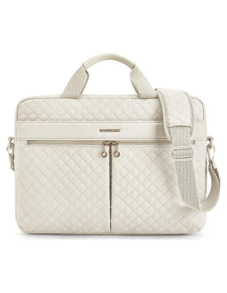 Maletín para Laptop BAGSMART 17.3" Beige Mujeres