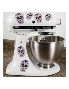 Calcomanías Calavera de Azúcar para Mezcladores de Cocina