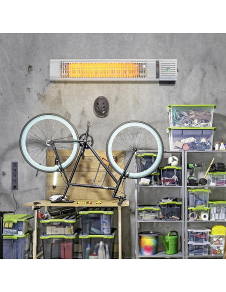 Calefactor Infrarrojo VEVOR 1500W Control Remoto IP65