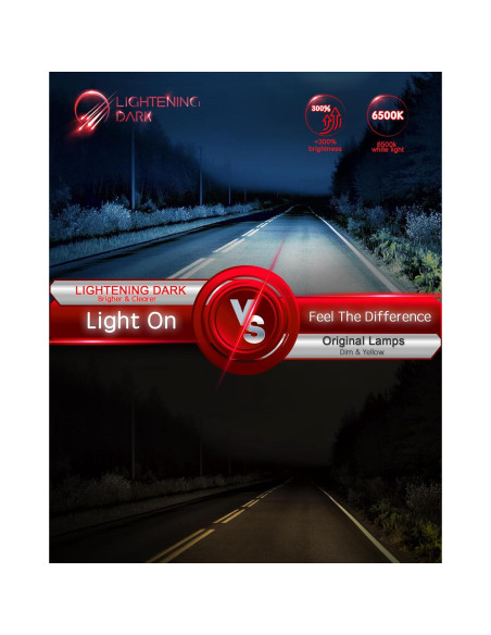 Bombillas de Niebla 9006 LIGHTENING DARK 6500K 2 Unidades