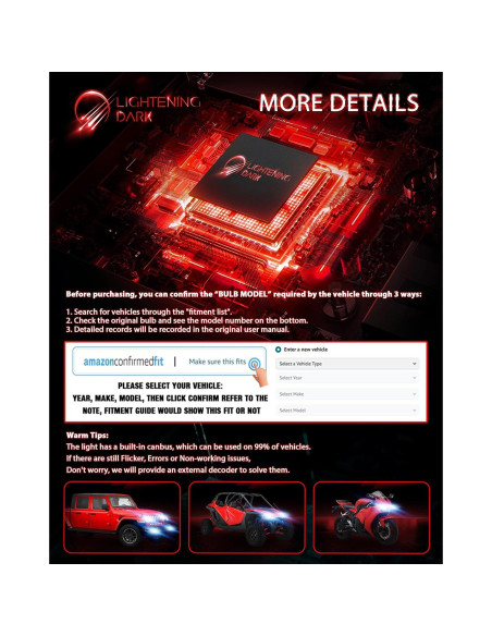 Bombillas de Niebla 9006 LIGHTENING DARK 6500K 2 Unidades