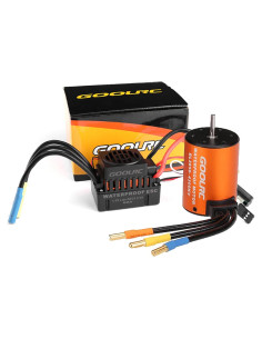 Combo Motor Brushless GoolRC 4300KV y ESC 60A para RC 1/10