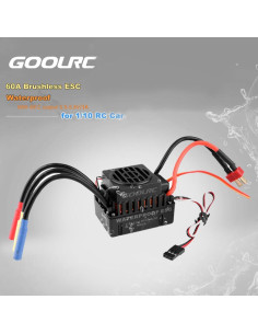 Combo Motor Brushless GoolRC 4300KV y ESC 60A para RC 1/10 2