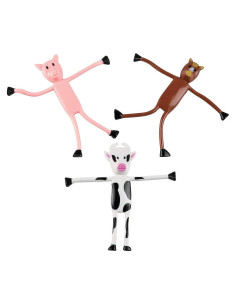 Animales de Granja Flexibles 24 Piezas - Oriental Trading