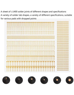 Almohadilla de Soldadura Tooluantmall 4.8x5.8 cm para Rework IC 2
