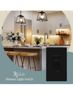 Interruptor Regulador de Luz Digital TOPGREENER 200W Negro 2