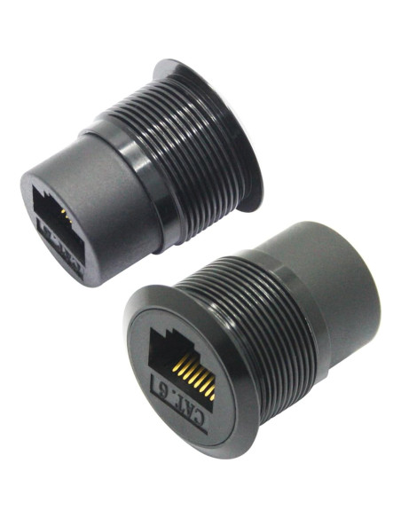 Adaptador RJ45 hembra a hembra Cat 6 Aurorapath - 2 Pcs