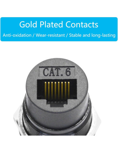 Adaptador RJ45 hembra a hembra Cat 6 Aurorapath - 2 Pcs