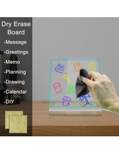 Tablero LED de Notas Fincoly 15.24x15.24cm 7 Colores 2