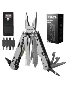 Multiherramienta 29-en-1 WOBANK Acero Inoxidable con Funda