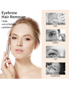 Recortador de Cejas IFANZETECH 243J Recargable con Luz LED 2